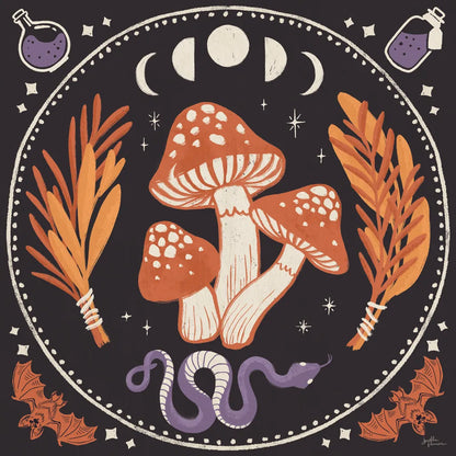 Spooky Symbols III by Janelle Penner. SKU 76931a. Archival Giclee Fine art print for wall decor.