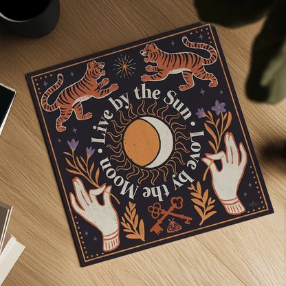 Spooky Symbols V by Janelle Penner. Shown as a detailed flat fine art print, highlighting archival giclee quality. Available as an archival giclee rolled canvas, fine art paper, or poster print. SKU 76933a.