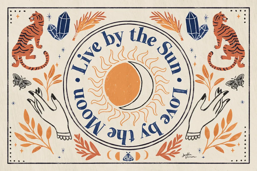 Spooky Symbols VI Light by Janelle Penner. SKU 78879i. Archival Giclee Fine art print for wall decor.