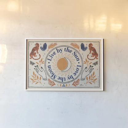 Spooky Symbols VI Light by Janelle Penner. shown as a paper print in a white frame. Available as a archival giclee rolled canvas, fine art paper, or poster print. SKU 78879i.