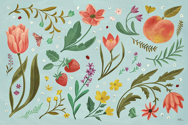 Spring Botanical I by Janelle Penner. SKU 53477i. Archival Giclee Fine art print for wall decor.