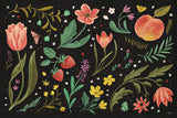 Spring Botanical I Black by Janelle Penner. SKU 53483i. Archival Giclee Fine art print for wall decor.