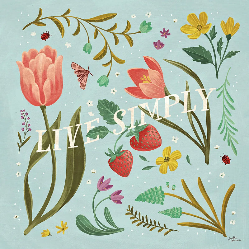 Spring Botanical VI by Janelle Penner. SKU 53482a. Archival Giclee Fine art print for wall decor.