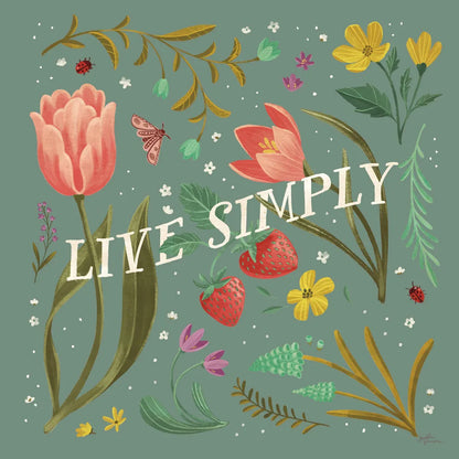 Spring Botanicals VI Sage by Janelle Penner. SKU 69173a. Archival Giclee Fine art print for wall decor.