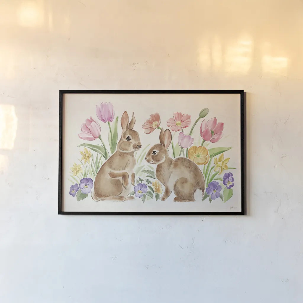 Spring Spirit I by Janelle Penner. shown as a paper print in a black flame. Available as a archival giclee rolled canvas, fine art paper, or poster print. SKU 72838i.