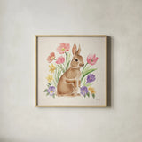 Spring Spirit II by Janelle Penner. Shown in a natural wood glass frame for a timeless modern aesthetic. Available as an archival giclee rolled canvas, fine art paper, or poster print. SKU 72839a.