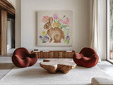 Spring Spirit III by Janelle Penner. Shown as extra-large giant wall art in a modern living room. Available as an archival giclee rolled canvas, fine art paper, or poster print. SKU 72840a.