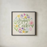 Spring Spirit V by Janelle Penner. Shown in a sleek black glass frame for a contemporary gallery look. Available as an archival giclee rolled canvas, fine art paper, or poster print. SKU 72842a.