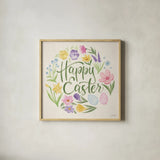 Spring Spirit V by Janelle Penner. Shown in a natural wood glass frame for a timeless modern aesthetic. Available as an archival giclee rolled canvas, fine art paper, or poster print. SKU 72842a.