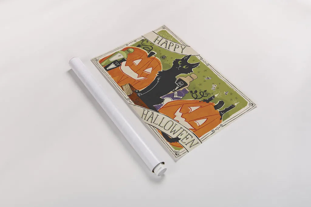 Stay Creepy I by Janelle Penner. shown as a rolled paper print. Available as archival giclee rolled canvas, fine art paper, or poster print. SKU 48275i.