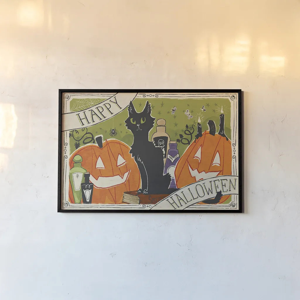 Stay Creepy I by Janelle Penner. shown as a paper print in a black flame. Available as a archival giclee rolled canvas, fine art paper, or poster print. SKU 48275i.