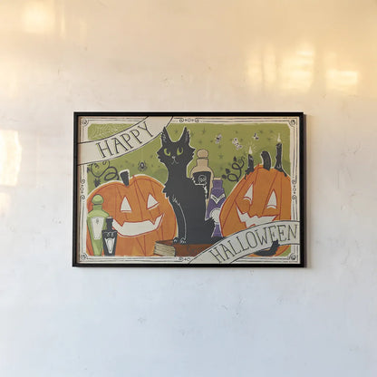 Stay Creepy I by Janelle Penner. shown as a paper print in a black flame. Available as a archival giclee rolled canvas, fine art paper, or poster print. SKU 48275i.