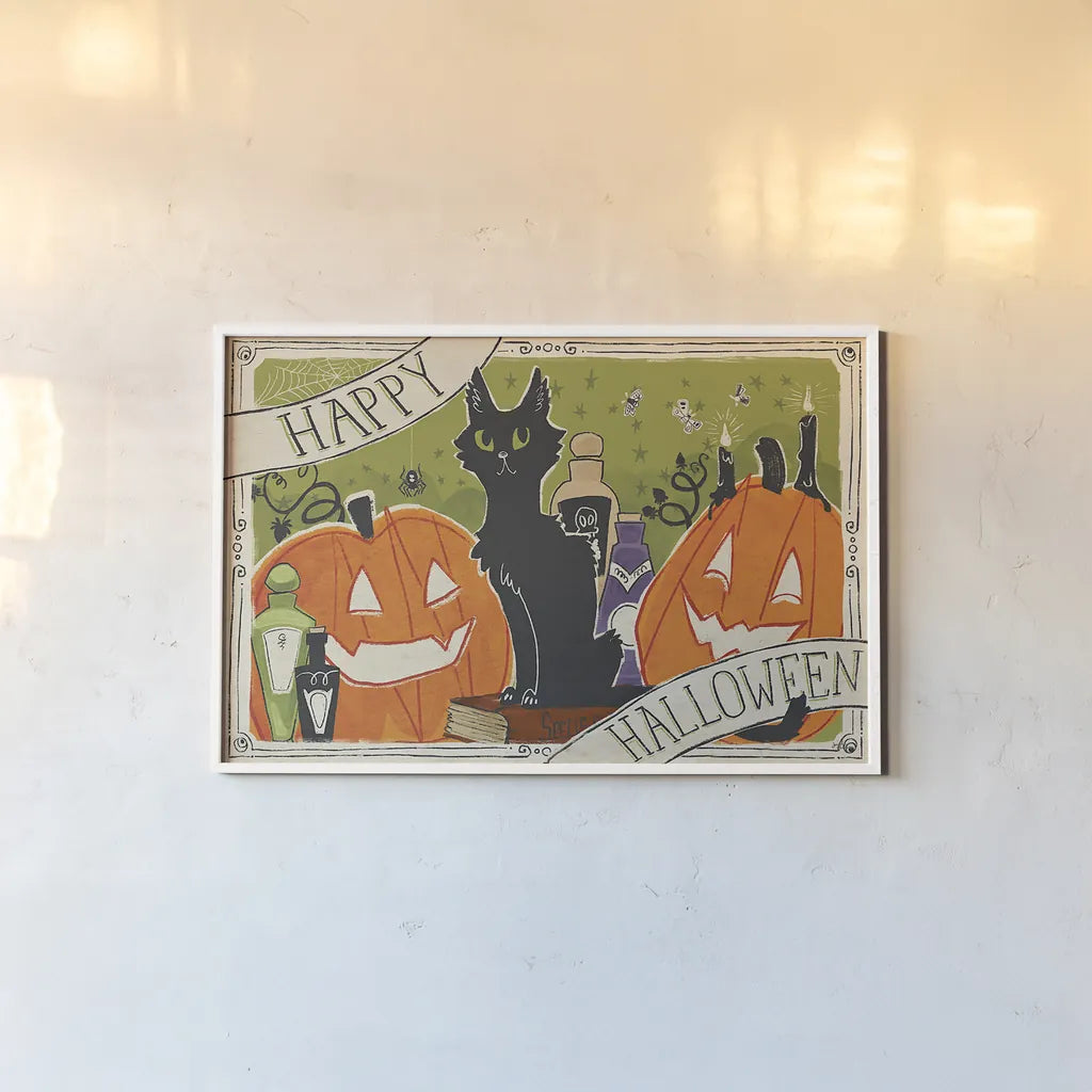 Stay Creepy I by Janelle Penner. shown as a paper print in a white frame. Available as a archival giclee rolled canvas, fine art paper, or poster print. SKU 48275i.