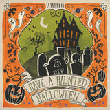 Stay Creepy III Orange by Janelle Penner. SKU 49231a. Archival Giclee Fine art print for wall decor.