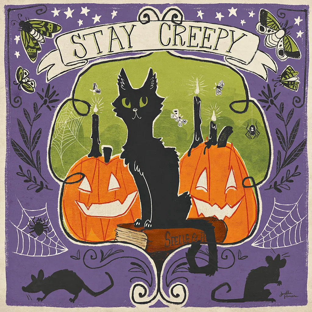 Stay Creepy V by Janelle Penner. SKU 48279a. Archival Giclee Fine art print for wall decor.