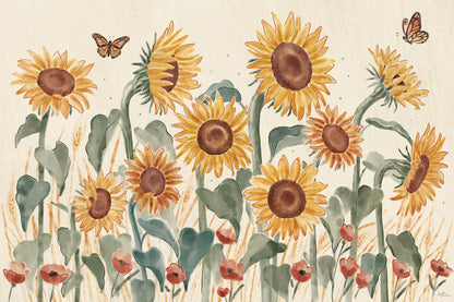 Sunflower Season I by Janelle Penner. SKU 76481i. Archival Giclee Fine art print for wall decor.