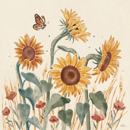 Sunflower Season II by Janelle Penner. SKU 76482a. Archival Giclee Fine art print for wall decor.