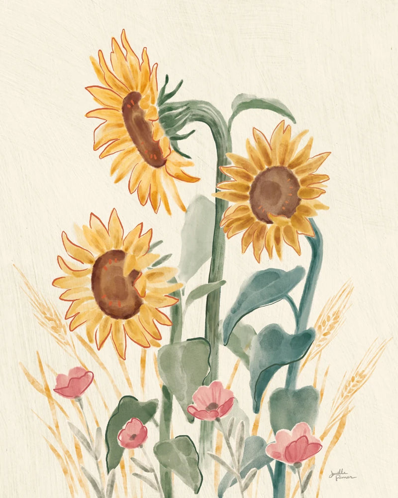 Sunflower Season IX Bright by Janelle Penner