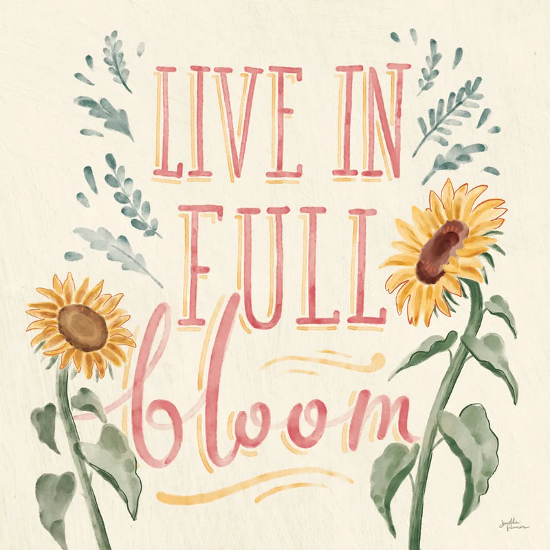 Sunflower Season VI Bright by Janelle Penner. SKU 77840a. Archival Giclee Fine art print for wall decor.
