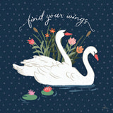 Swan Lake II by Janelle Penner. SKU 39229a. Archival Giclee Fine art print for wall decor.