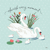 Swan Lake IV Mint by Janelle Penner. SKU 39238a. Archival Giclee Fine art print for wall decor.