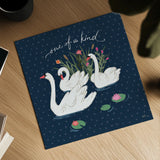 Swan Lake V by Janelle Penner. Shown as a detailed flat fine art print, highlighting archival giclee quality. Available as an archival giclee rolled canvas, fine art paper, or poster print. SKU 39232a.