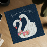 Swan Lake VI by Janelle Penner. Shown as a detailed flat fine art print, highlighting archival giclee quality. Available as an archival giclee rolled canvas, fine art paper, or poster print. SKU 39233a.