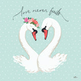 Swan Lake VII Mint by Janelle Penner. SKU 39241a. Archival Giclee Fine art print for wall decor.