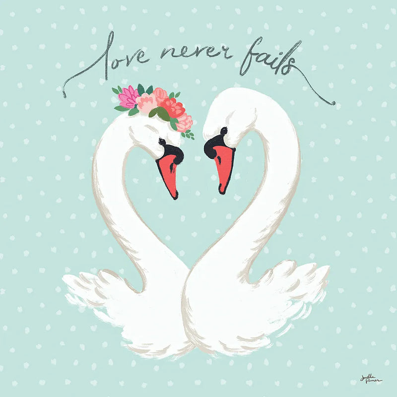 Swan Lake VII Mint by Janelle Penner. SKU 39241a. Archival Giclee Fine art print for wall decor.