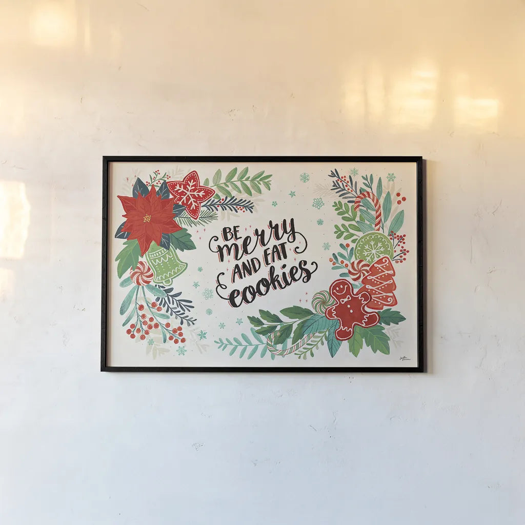 Sweet Christmas I by Janelle Penner. shown as a paper print in a black flame. Available as a archival giclee rolled canvas, fine art paper, or poster print. SKU 51589i.