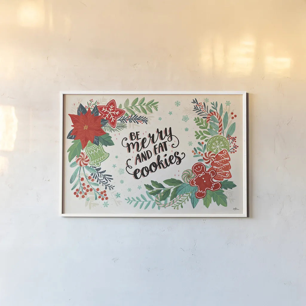 Sweet Christmas I by Janelle Penner. shown as a paper print in a white frame. Available as a archival giclee rolled canvas, fine art paper, or poster print. SKU 51589i.