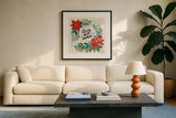 Sweet Christmas III by Janelle Penner. Displayed in a glass frame with matte in a clean modern living room. Available as an archival giclee rolled canvas, fine art paper, or poster print. SKU 51591a.