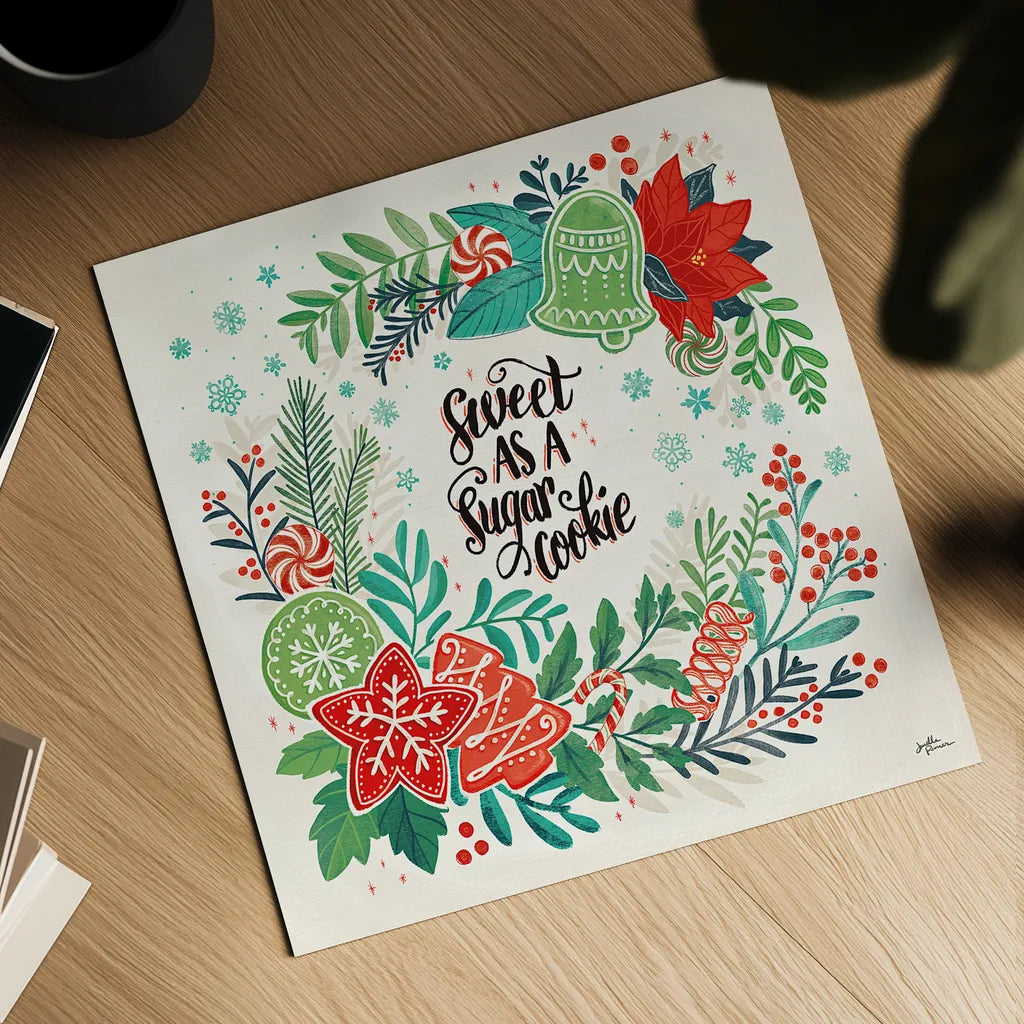 Sweet Christmas IV by Janelle Penner. Shown as a detailed flat fine art print, highlighting archival giclee quality. Available as an archival giclee rolled canvas, fine art paper, or poster print. SKU 51592a.