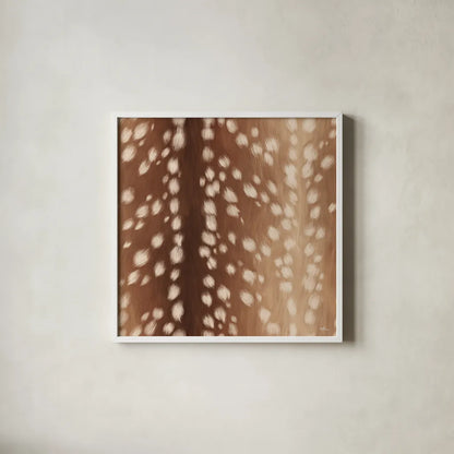 Sweet Fawn I by Janelle Penner. Shown in a crisp white glass frame for a clean and minimalist style. Available as an archival giclee rolled canvas, fine art paper, or poster print. SKU 47403a.