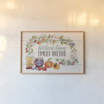 Sweet Life I by Janelle Penner. shown as a paper print in a natural frame. Available as a archival giclee rolled canvas, fine art paper, or poster print. SKU 30909i.