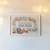 Sweet Life I by Janelle Penner. shown as a paper print in a white frame. Available as a archival giclee rolled canvas, fine art paper, or poster print. SKU 30909i.