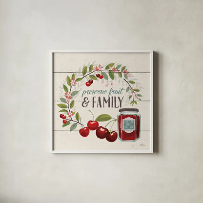 Sweet Life III by Janelle Penner. Shown in a crisp white glass frame for a clean and minimalist style. Available as an archival giclee rolled canvas, fine art paper, or poster print. SKU 30911a.