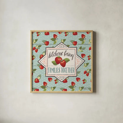 Sweet Life IX by Janelle Penner. Shown in a natural wood glass frame for a timeless modern aesthetic. Available as an archival giclee rolled canvas, fine art paper, or poster print. SKU 30917a.