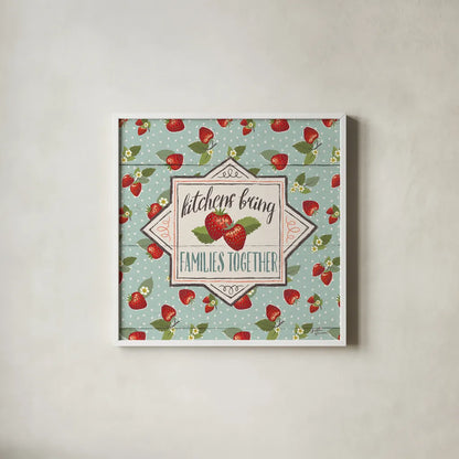 Sweet Life IX by Janelle Penner. Shown in a crisp white glass frame for a clean and minimalist style. Available as an archival giclee rolled canvas, fine art paper, or poster print. SKU 30917a.