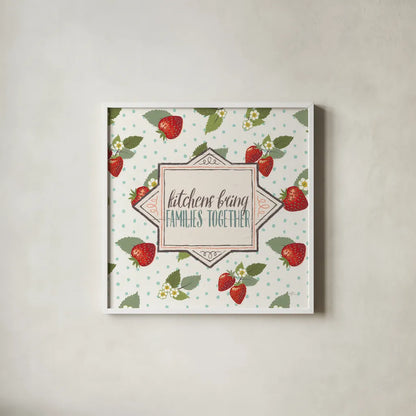 Sweet Life IX White v2 by Janelle Penner. Shown in a crisp white glass frame for a clean and minimalist style. Available as an archival giclee rolled canvas, fine art paper, or poster print. SKU 46178a.