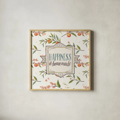 Sweet Life VI White v2 by Janelle Penner. Shown in a natural wood glass frame for a timeless modern aesthetic. Available as an archival giclee rolled canvas, fine art paper, or poster print. SKU 46177a.