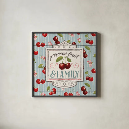 Sweet Life VII by Janelle Penner. Shown in a sleek black glass frame for a contemporary gallery look. Available as an archival giclee rolled canvas, fine art paper, or poster print. SKU 30915a.