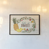 Sweet Life X by Janelle Penner. shown as a paper print in a black flame. Available as a archival giclee rolled canvas, fine art paper, or poster print. SKU 35903i.