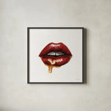 Sweets I by Janelle Penner. Shown in a sleek black glass frame for a contemporary gallery look. Available as an archival giclee rolled canvas, fine art paper, or poster print. SKU 67635a.
