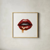 Sweets I by Janelle Penner. Shown in a natural wood glass frame for a timeless modern aesthetic. Available as an archival giclee rolled canvas, fine art paper, or poster print. SKU 67635a.