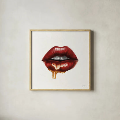 Sweets I by Janelle Penner. Shown in a natural wood glass frame for a timeless modern aesthetic. Available as an archival giclee rolled canvas, fine art paper, or poster print. SKU 67635a.