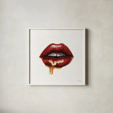 Sweets I by Janelle Penner. Shown in a crisp white glass frame for a clean and minimalist style. Available as an archival giclee rolled canvas, fine art paper, or poster print. SKU 67635a.