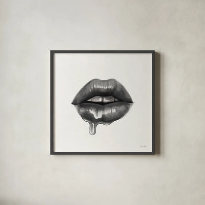 Sweets I Neutral by Janelle Penner. Shown in a sleek black glass frame for a contemporary gallery look. Available as an archival giclee rolled canvas, fine art paper, or poster print. SKU 67638a.