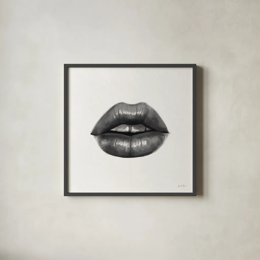 Sweets II Neutral by Janelle Penner. Shown in a sleek black glass frame for a contemporary gallery look. Available as an archival giclee rolled canvas, fine art paper, or poster print. SKU 67639a.