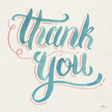 Thank You I by Janelle Penner. SKU 60834a. Archival Giclee Fine art print for wall decor.